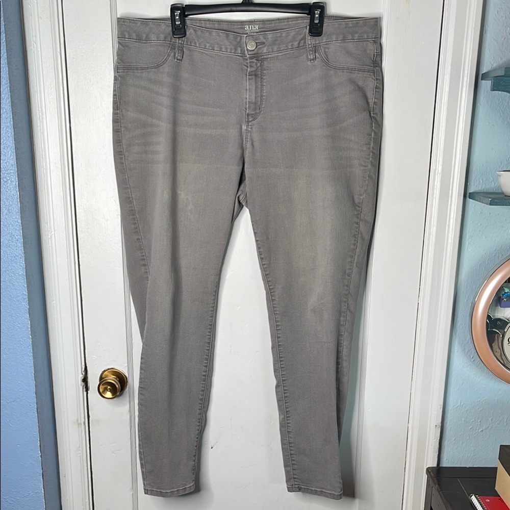 A.n.a 20W Gray Jegging Jeans Soft Stretch Plus Size 20 Women’s Ana Comfort Pants